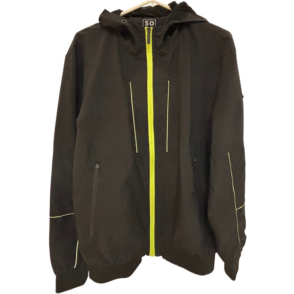 SOBK Straight Outta Brooklyn Black Lightweight Hooded Jacket Men's size L